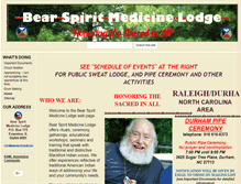 Tablet Screenshot of bearspiritmedicinelodge.org